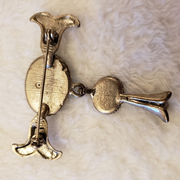 5for$25🥰 Vintage turquoise silver toned pin - Picture 5 of 5